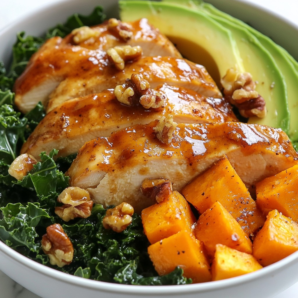 Maple Dijon Chicken & Sweet Potato Bowls Delight
