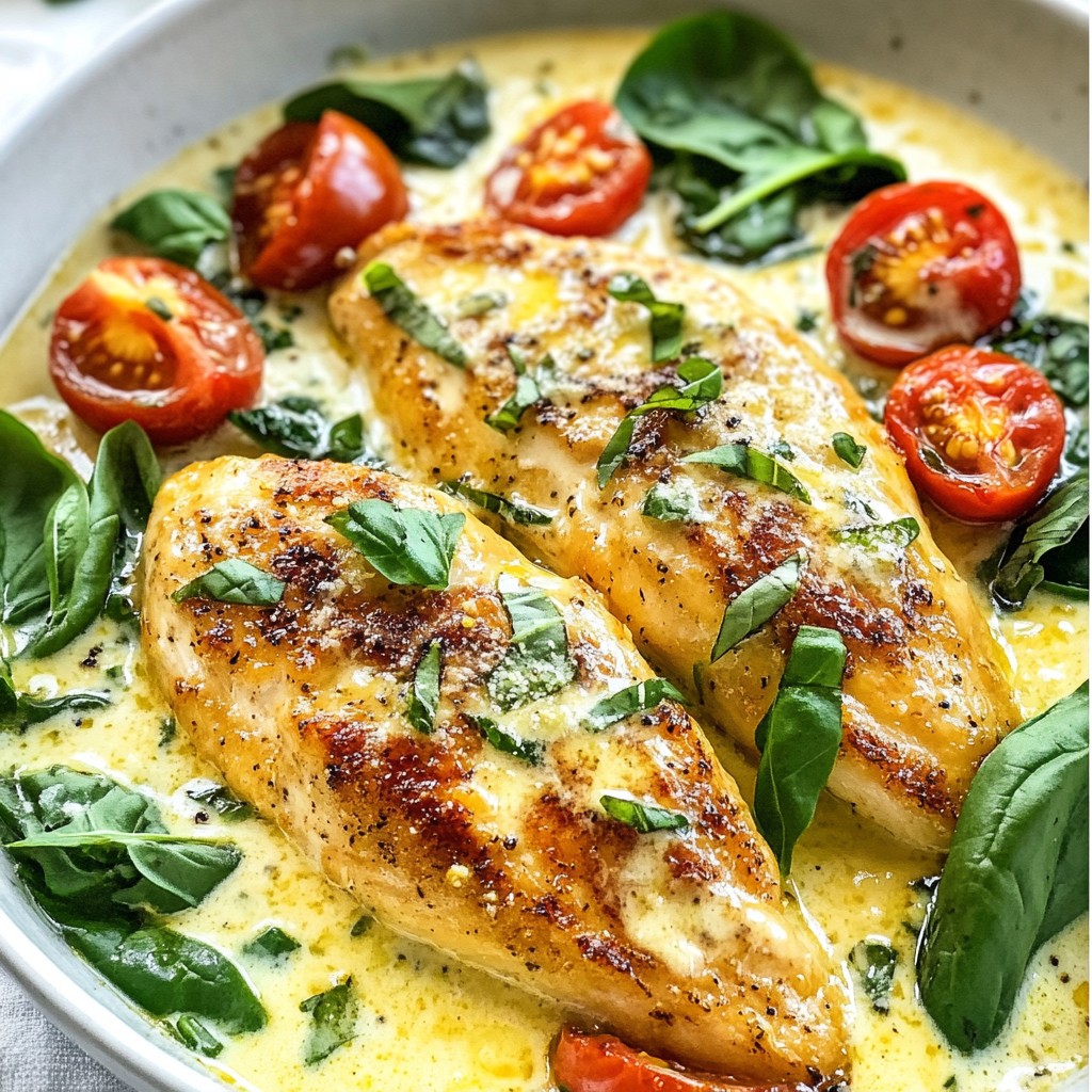 One-Pot Creamy Tuscan Chicken Easy and Flavorful Dish